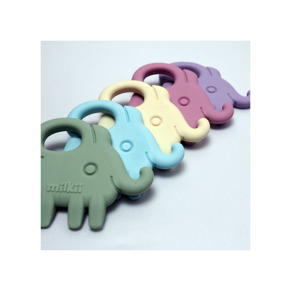 Silikon Beissring Elefant, Lilac
