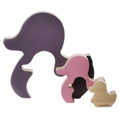 Hevea Ente Kawan - Steckspielzeug - Amethyst