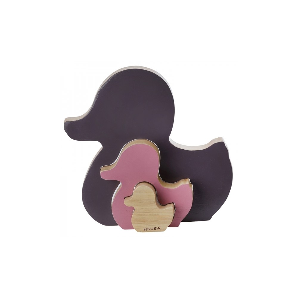 Hevea Ente Kawan - Steckspielzeug - Amethyst