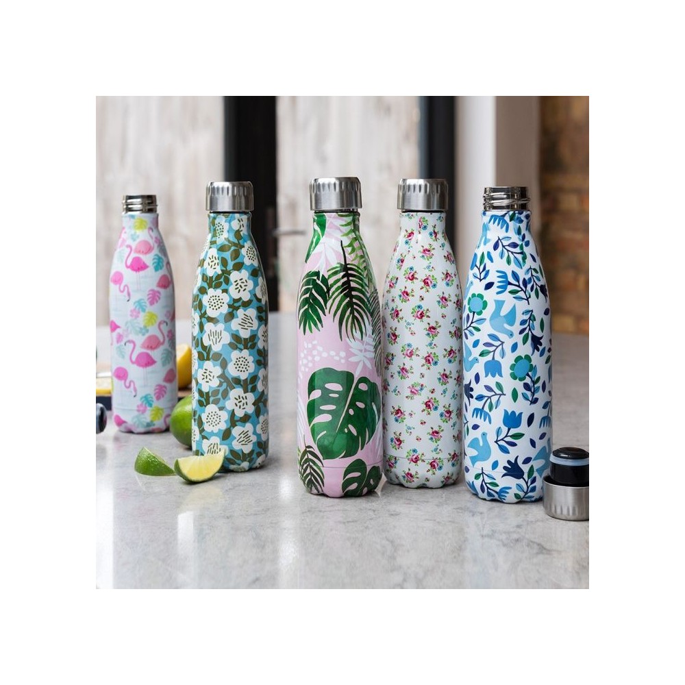 Rex London Edelstahl Thermosflasche, Tropical Palm