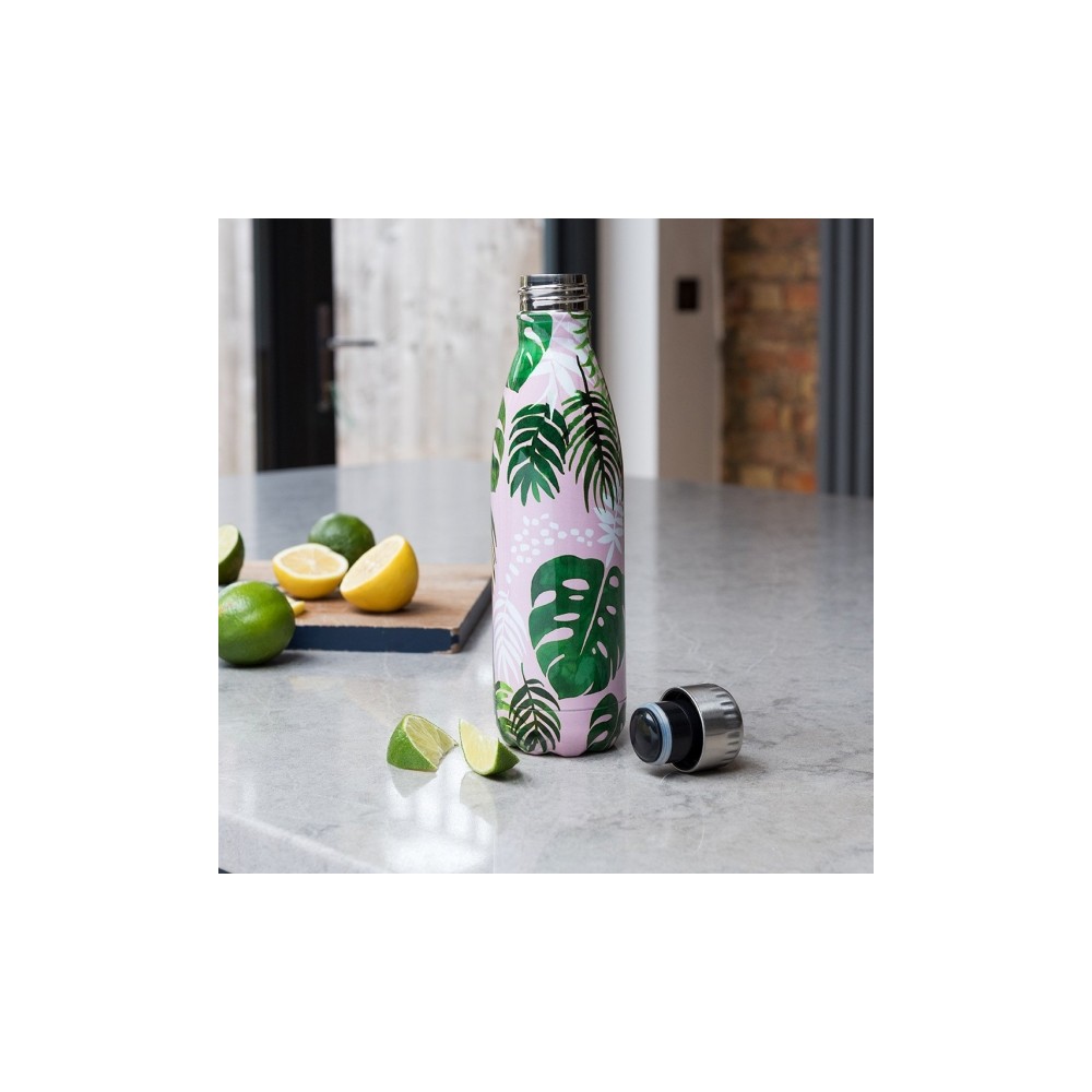 Rex London Edelstahl Thermosflasche, Tropical Palm