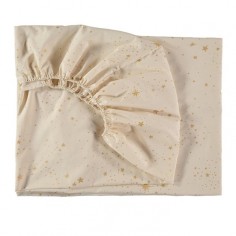 Fixleintuch Tibet, Gold Stella/ Natural