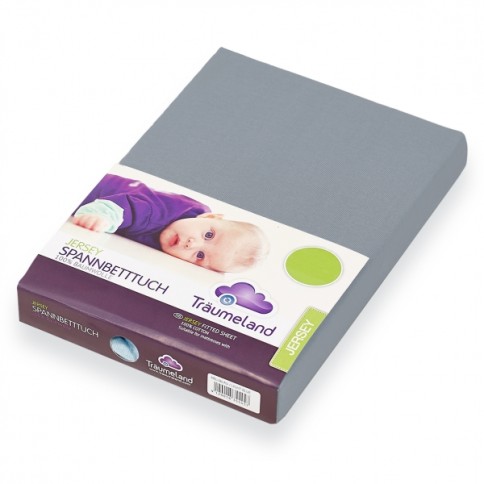 Fixleintuch Jersey, Dunkelgrau