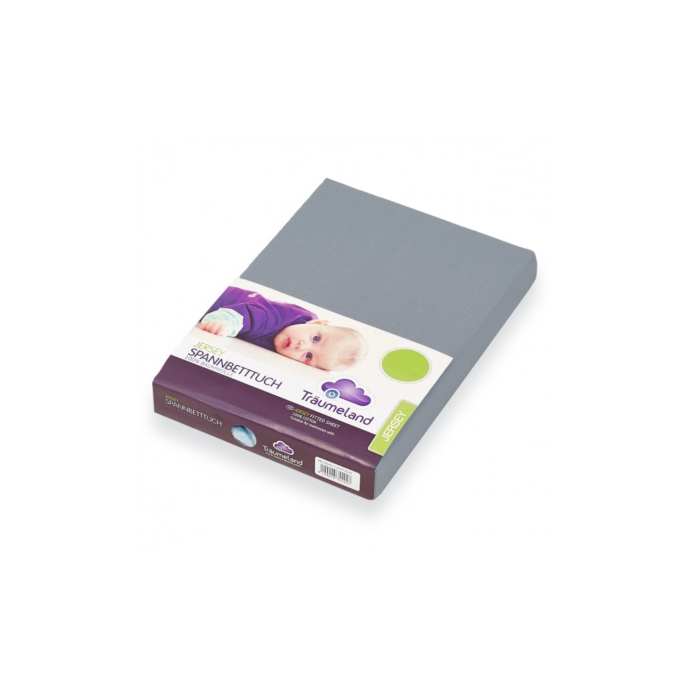 Fixleintuch Jersey, Dunkelgrau