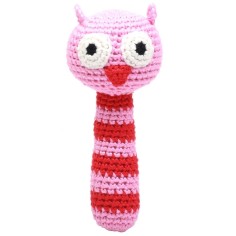 natureZoo Rustle Tige Crocheté, Chouette rose