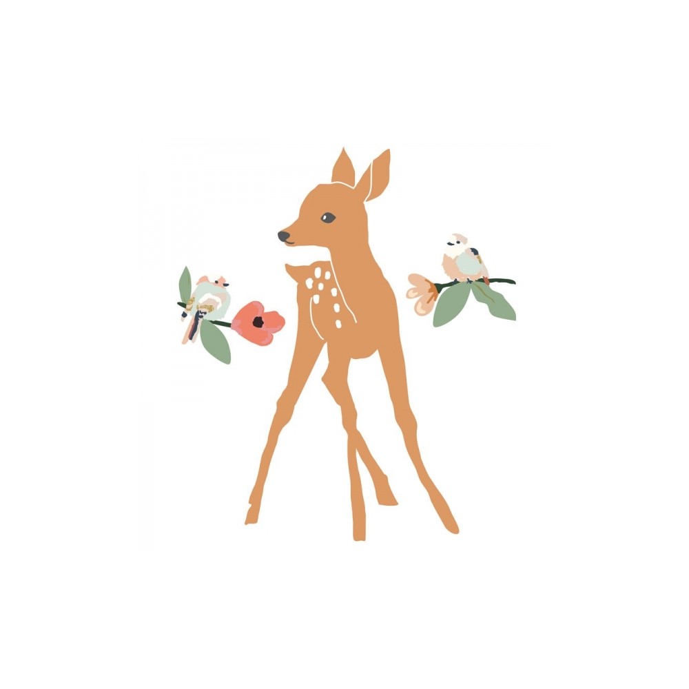 MIMIlou Wandsticker Just a Touch, Rehkitz