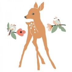 MIMIlou Wandsticker Just a Touch, Rehkitz