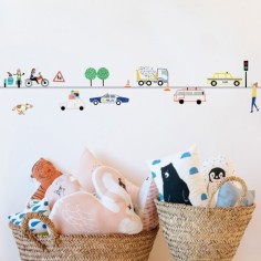 MIMIlou Wandsticker Bordüre 5 m, Verkehr