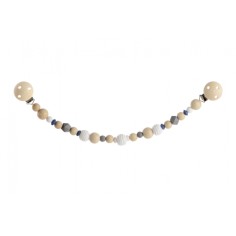 Kinderwagenkette, grau/ weiss