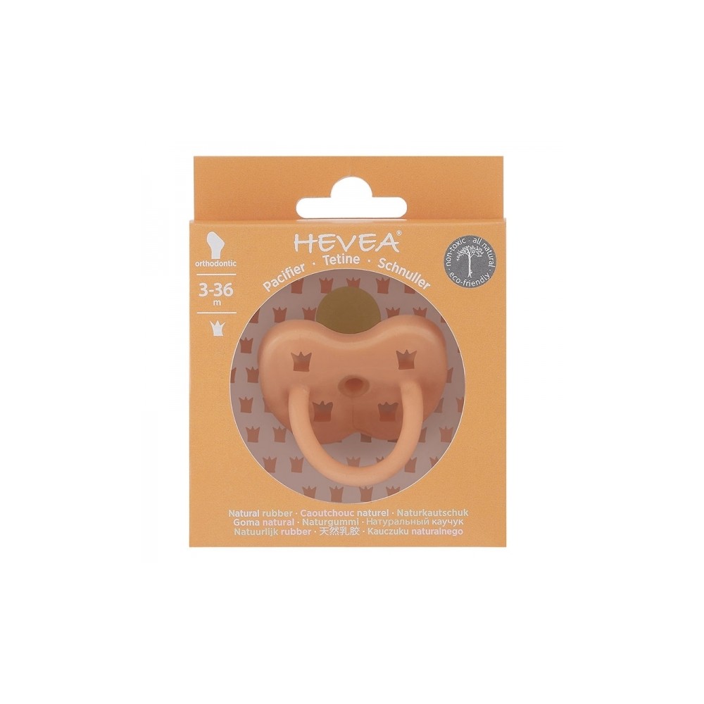 Naturkautschuk Schnuller, Cantaloupe, kiefergerecht