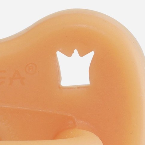 Naturkautschuk Schnuller, Cantaloupe, kiefergerecht