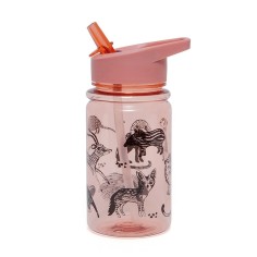 Petit Monkey Strohhalm-Flasche, Black Animals