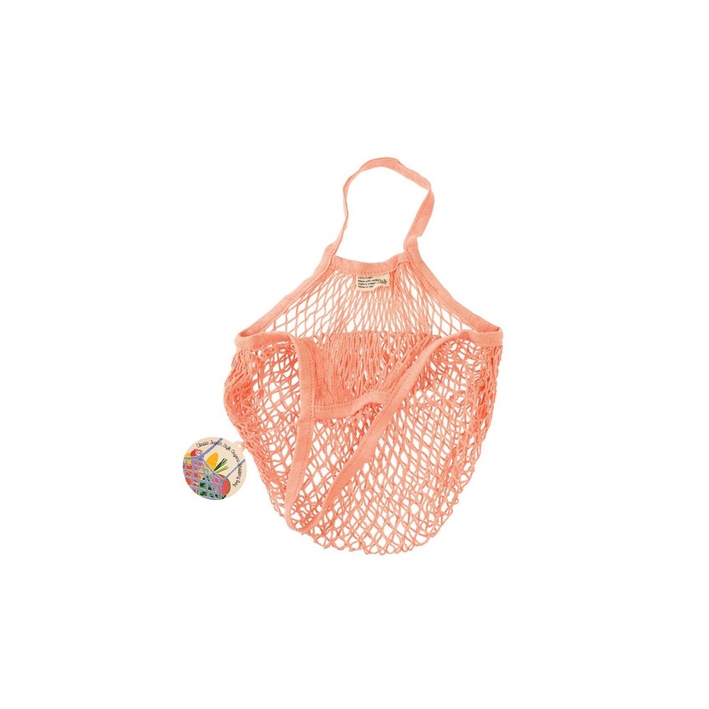 Rex London Netzeinkaufstasche aus Bio-Baumwolle, coral