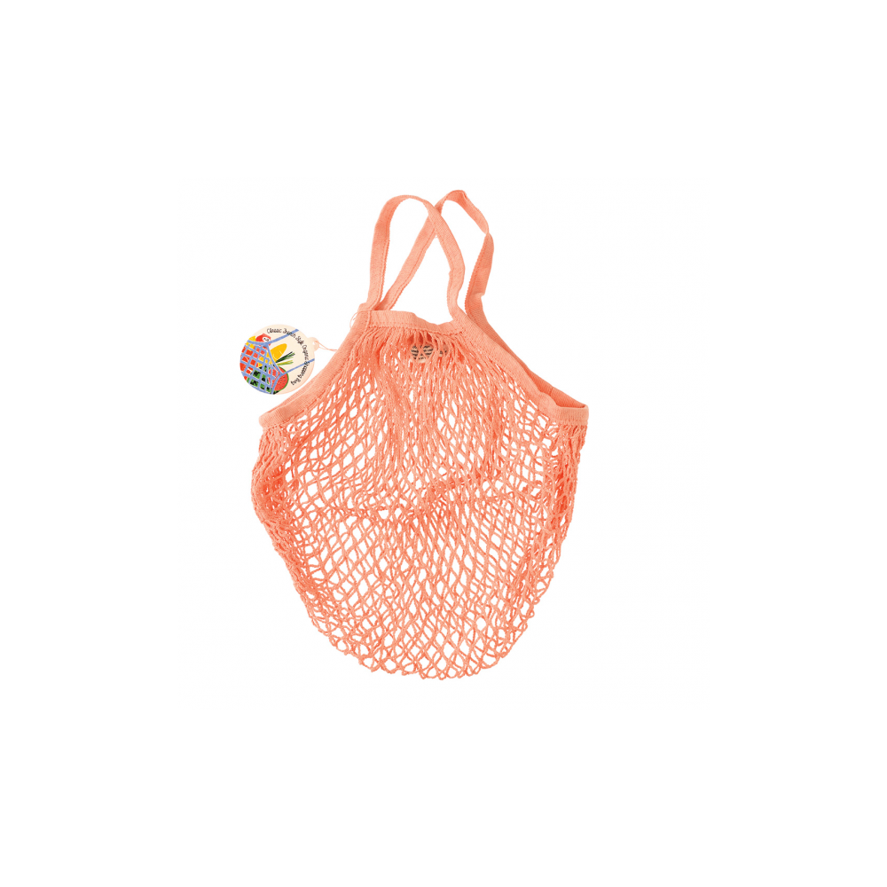 Rex London Netzeinkaufstasche aus Bio-Baumwolle, coral