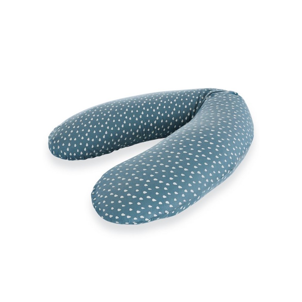 Stillkissen elastisch, Tropfen Ozeanblau