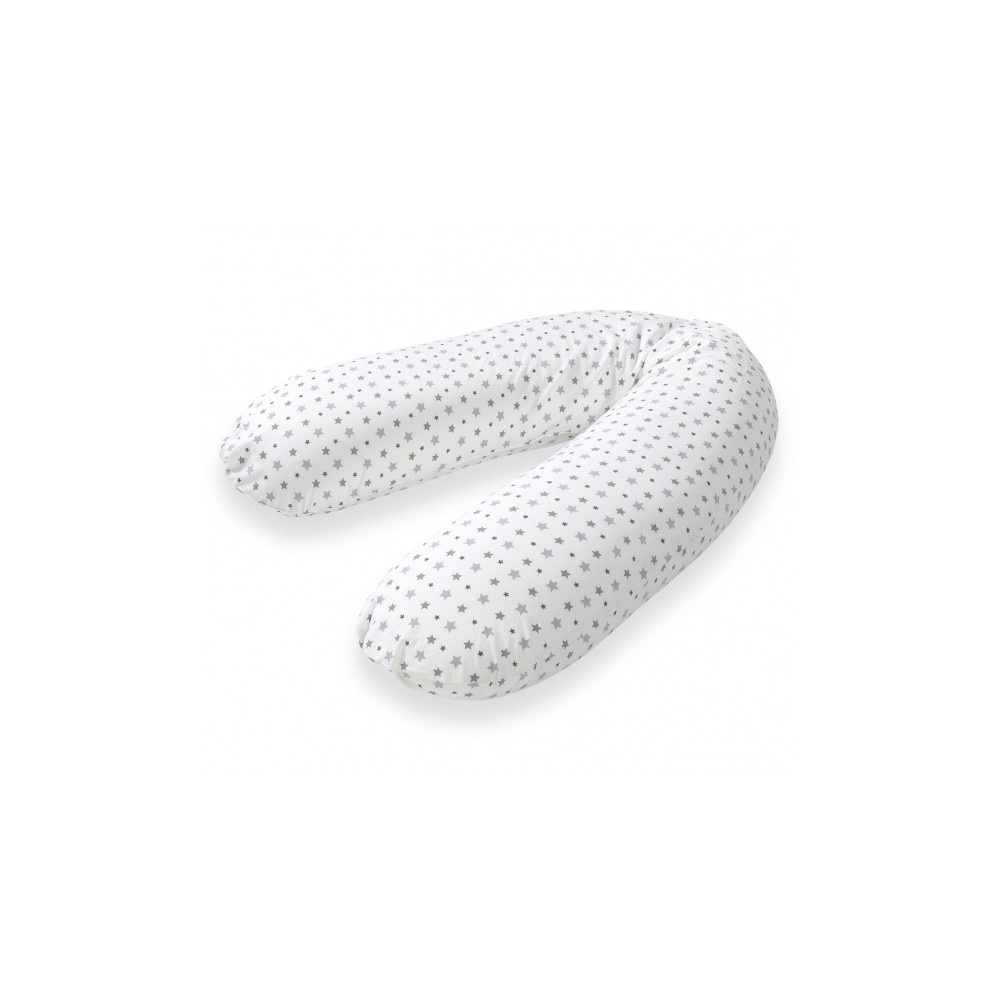 Stillkissen 180 cm, graue Sterne