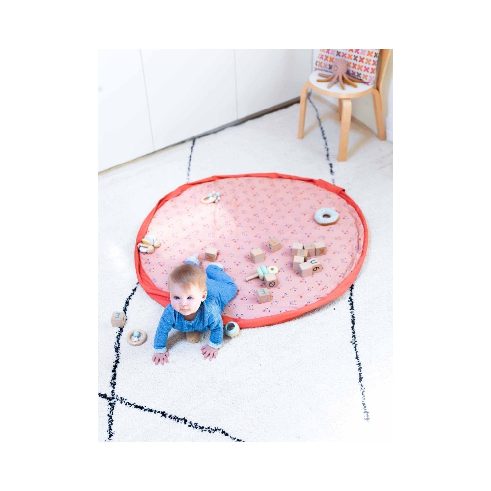 Play&Go Spielzeugtasche & Krabbeldecke 3-in-1, Animals Faces