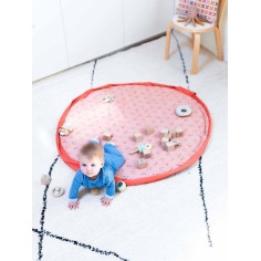 Play&Go Spielzeugtasche & Krabbeldecke 3-in-1, Animals Faces