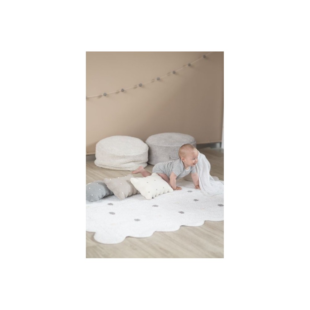 Lorena Canals Strickkissen, Biscuit Dune Ivory