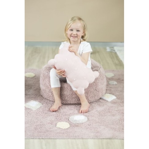 Lorena Canals Strickkissen, Biscuit Dune Pink Pearl