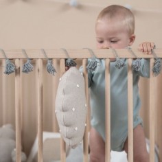 Lorena Canals Strickkissen, Round Biscuit Dune White