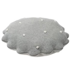 Lorena Canals Strickkissen, Round Biscuit Grey