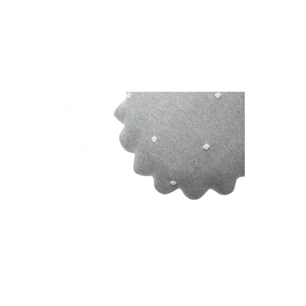 Lorena Canals Strickkissen, Round Biscuit Grey