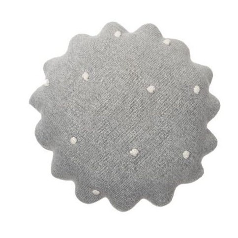 Lorena Canals Strickkissen, Round Biscuit Grey