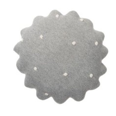 Lorena Canals Strickkissen, Round Biscuit Grey