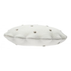 Lorena Canals Strickkissen, Round Biscuit Ivory
