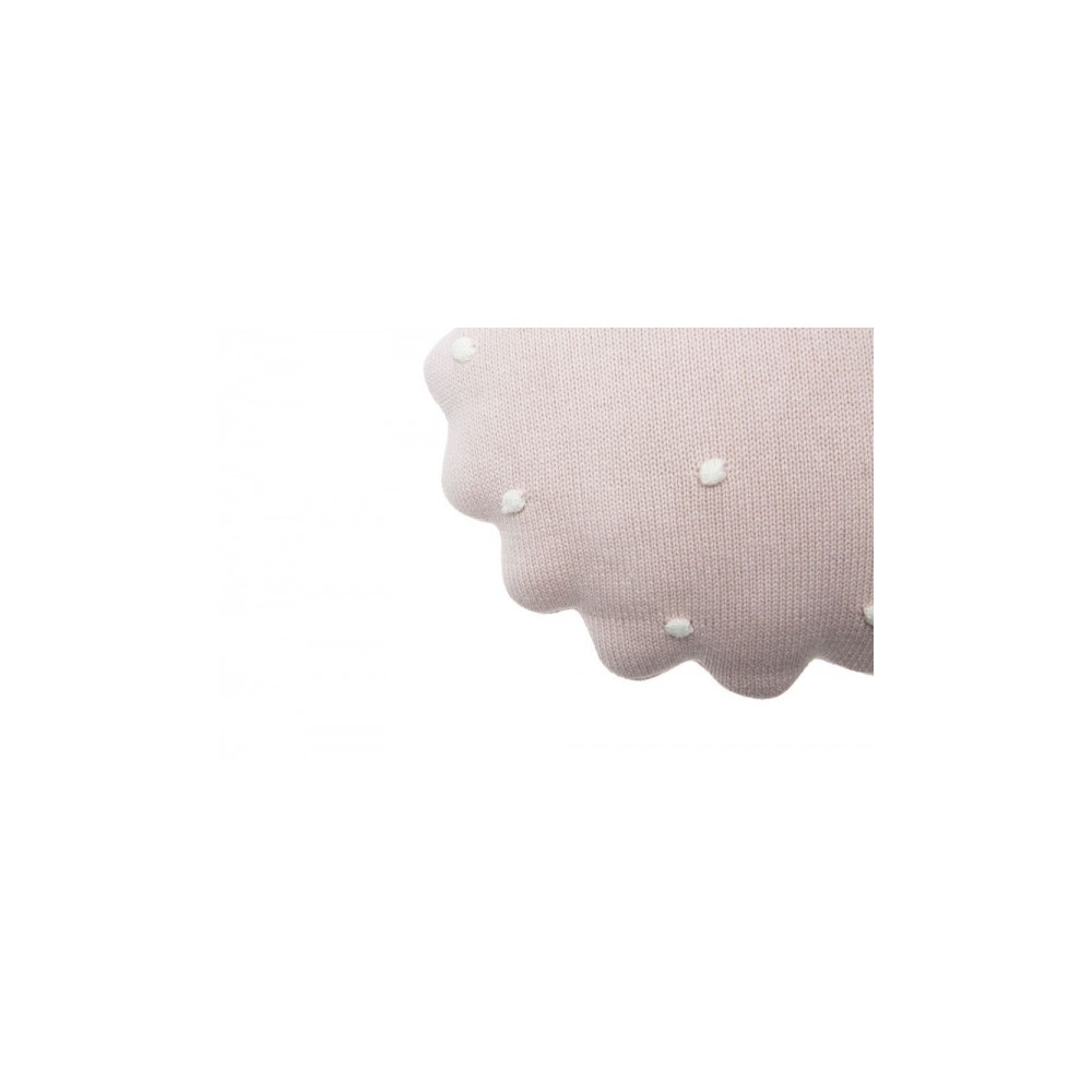 Lorena Canals Strickkissen, Round Biscuit Pink Pearl