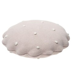 Lorena Canals Strickkissen, Round Biscuit Pink Pearl