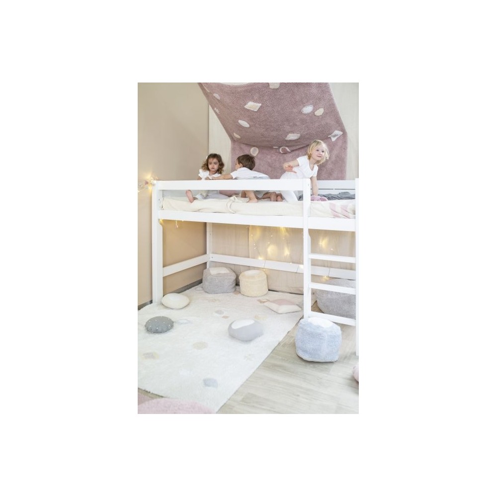 Lorena Canals Strickkissen, Round Biscuit Pink Pearl