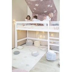 Lorena Canals Strickkissen, Round Biscuit Pink Pearl