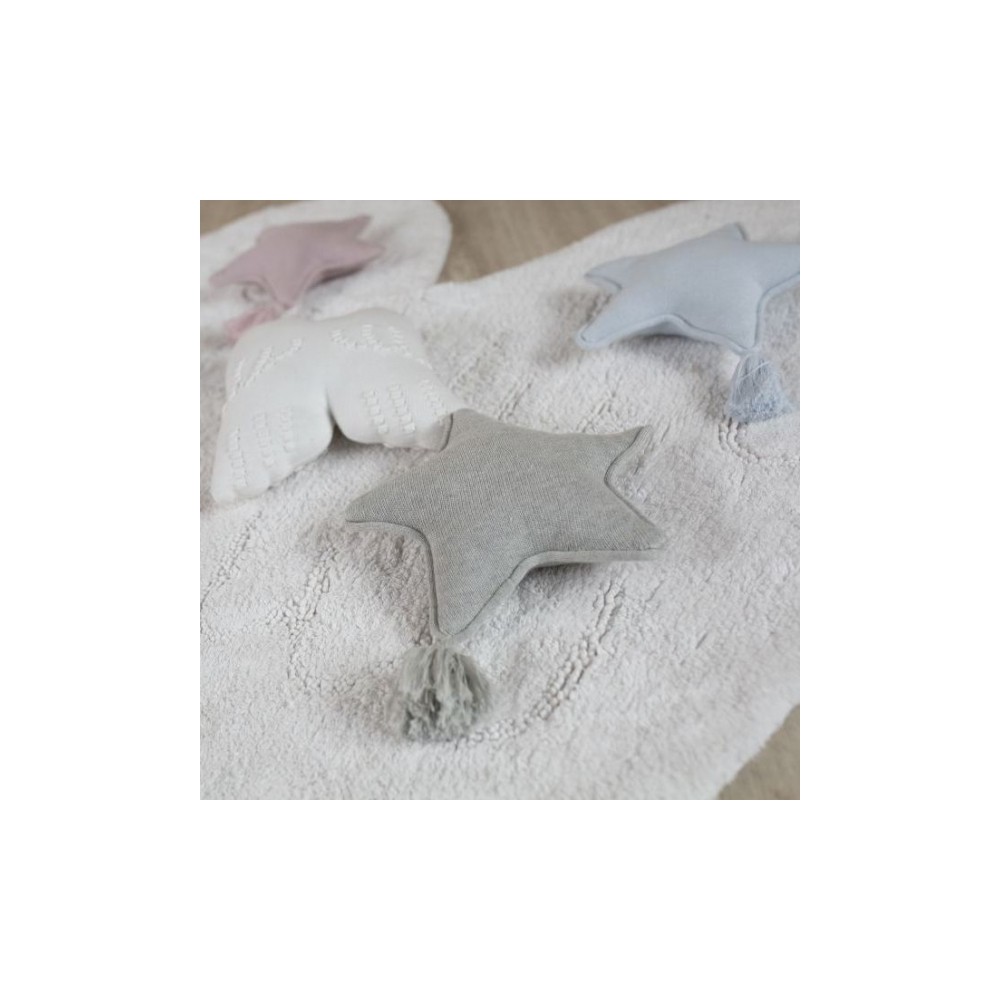 Lorena Canals Strickkissen, Twinkle Star Grey