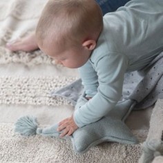 Lorena Canals Strickkissen, Twinkle Star Indus Blue