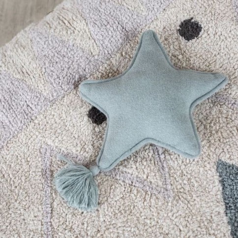 Lorena Canals Strickkissen, Twinkle Star Indus Blue