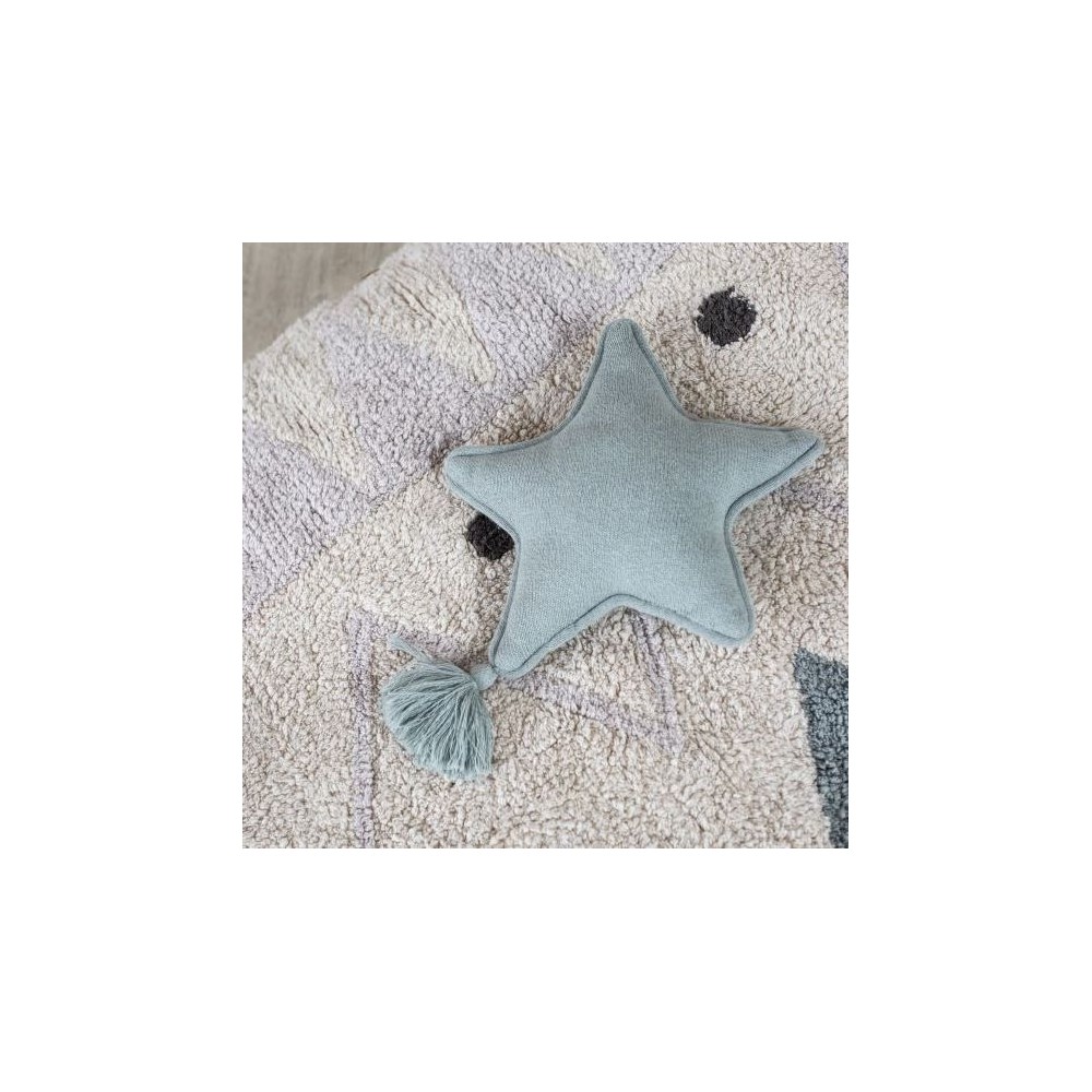 Lorena Canals Strickkissen, Twinkle Star Indus Blue
