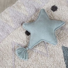 Lorena Canals Strickkissen, Twinkle Star Indus Blue