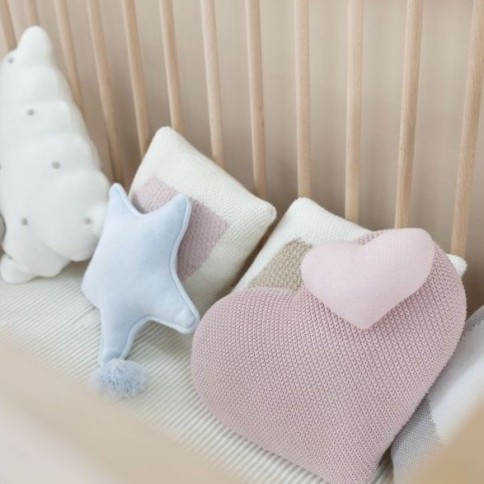 Lorena Canals Strickkissen, Twinkle Star Soft Blue