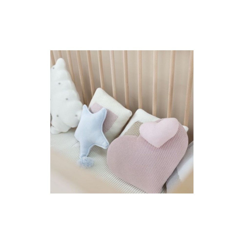 Lorena Canals Strickkissen, Twinkle Star Soft Blue