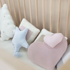 Lorena Canals Strickkissen, Twinkle Star Soft Blue