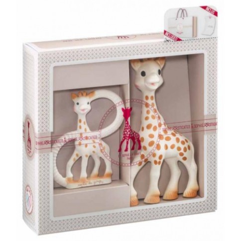 Cadeau Sophie la Girafe, Giraffe + Beissring
