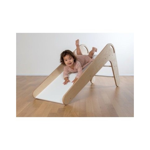 Kidsbo Kinderrutsche VIVA, weiss/ Natur