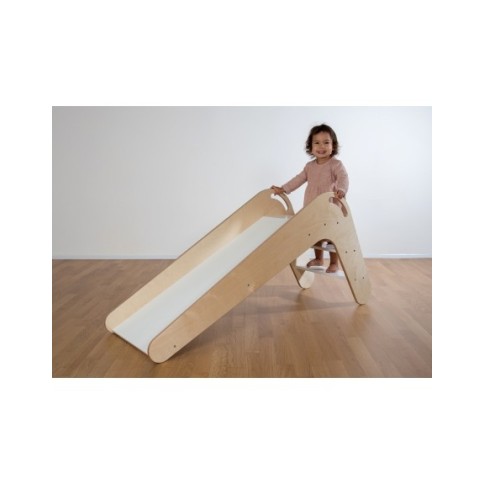 Kidsbo Kinderrutsche VIVA, weiss/ Natur