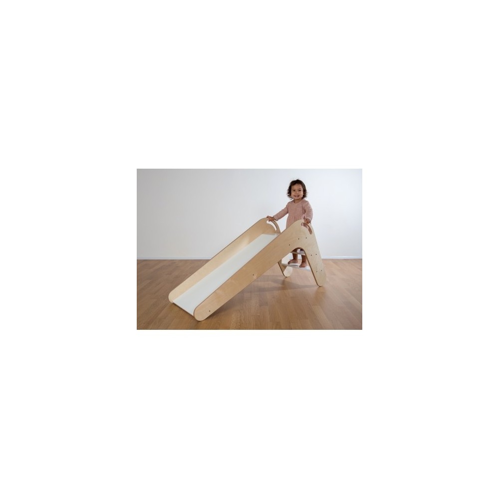 Kidsbo Kinderrutsche VIVA, weiss/ Natur