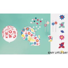 My Little Day Kartonbecher, Blumen, 8-er Pack