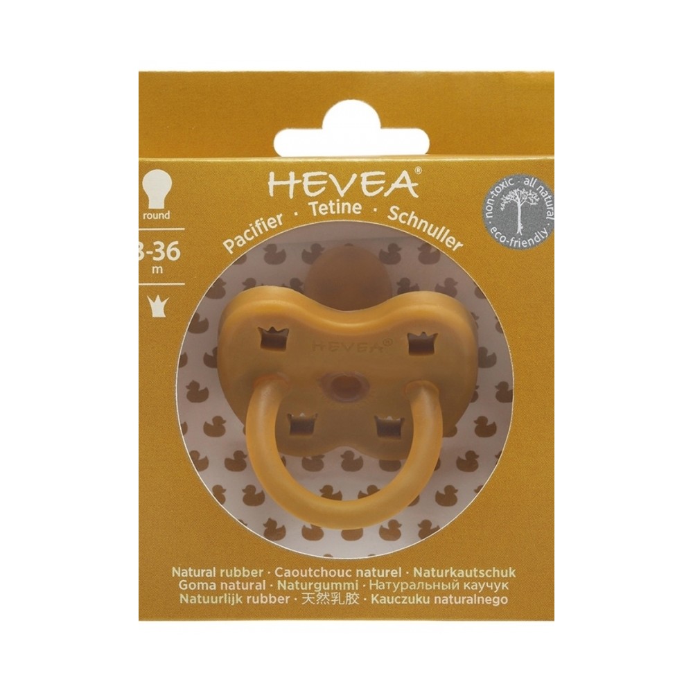 Naturkautschuk Schnuller Turmeric, rund