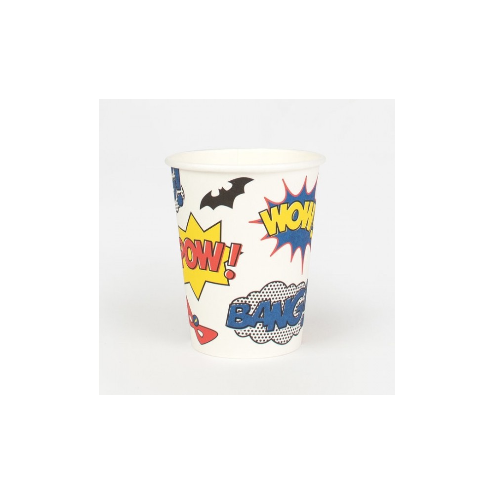 My Little Day Kartonbecher, Super Heros, 8-er Pack