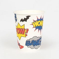 My Little Day Kartonbecher, Super Heros, 8-er Pack